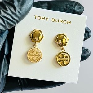 Tory Burch Hexagonal Drop Earrings